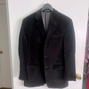 Mens Calvin Klein black velvet sport coat. Size 38R